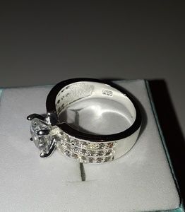 Jewelry - 925 Silver white sapphire gemstone ring size 6 Jewelry - 925 Silver white sapphire gemstone ring size 6